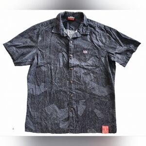 Hawaiian Shirt Aloha made Me Do It Men's Large USA Made Vacation Coastal Cruise